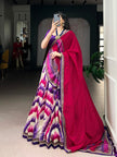 Printed Flared Lehenga Choli with Designer Dupatta.