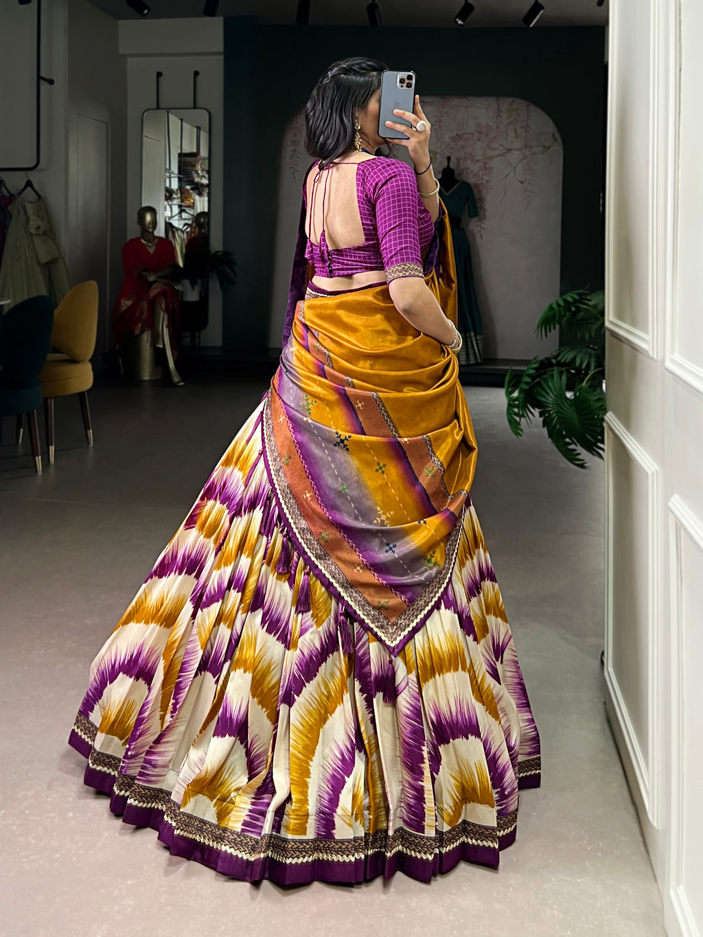 Printed Flared Lehenga Choli with Designer Dupatta.