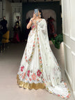 Designer Embroidered Lehenga Choli with Matching Dupatta.