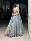 Embroidered Silk Blend Lehenga Choli with Dupatta.