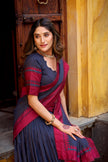 Designer Lehenga Choli with Contrast Border Dupatta.