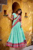 Designer Lehenga Choli with Contrast Border Dupatta.