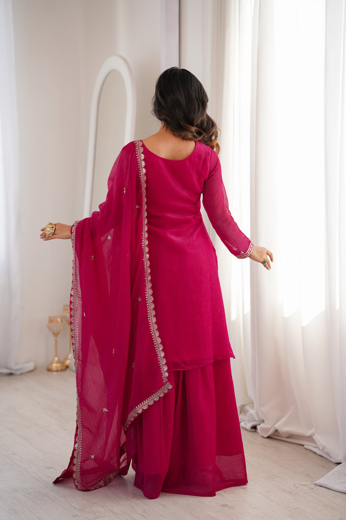 Women’s Festive Wear Embroidered Ethnic Suit Set for Wedding & Party.