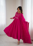 Stylish Embroidered Anarkali Dress with Matching Dupatta.