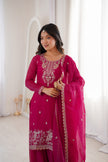 Women’s Festive Wear Embroidered Ethnic Suit Set for Wedding & Party.