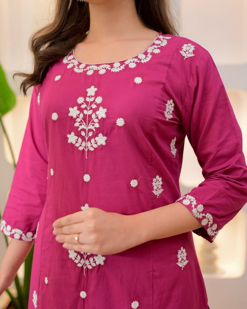 Traditional Embroidery Work Casual Ethnic Wear