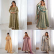 Designer Embroidered Anarkali Flared Gown With Elegant Dupatta.
