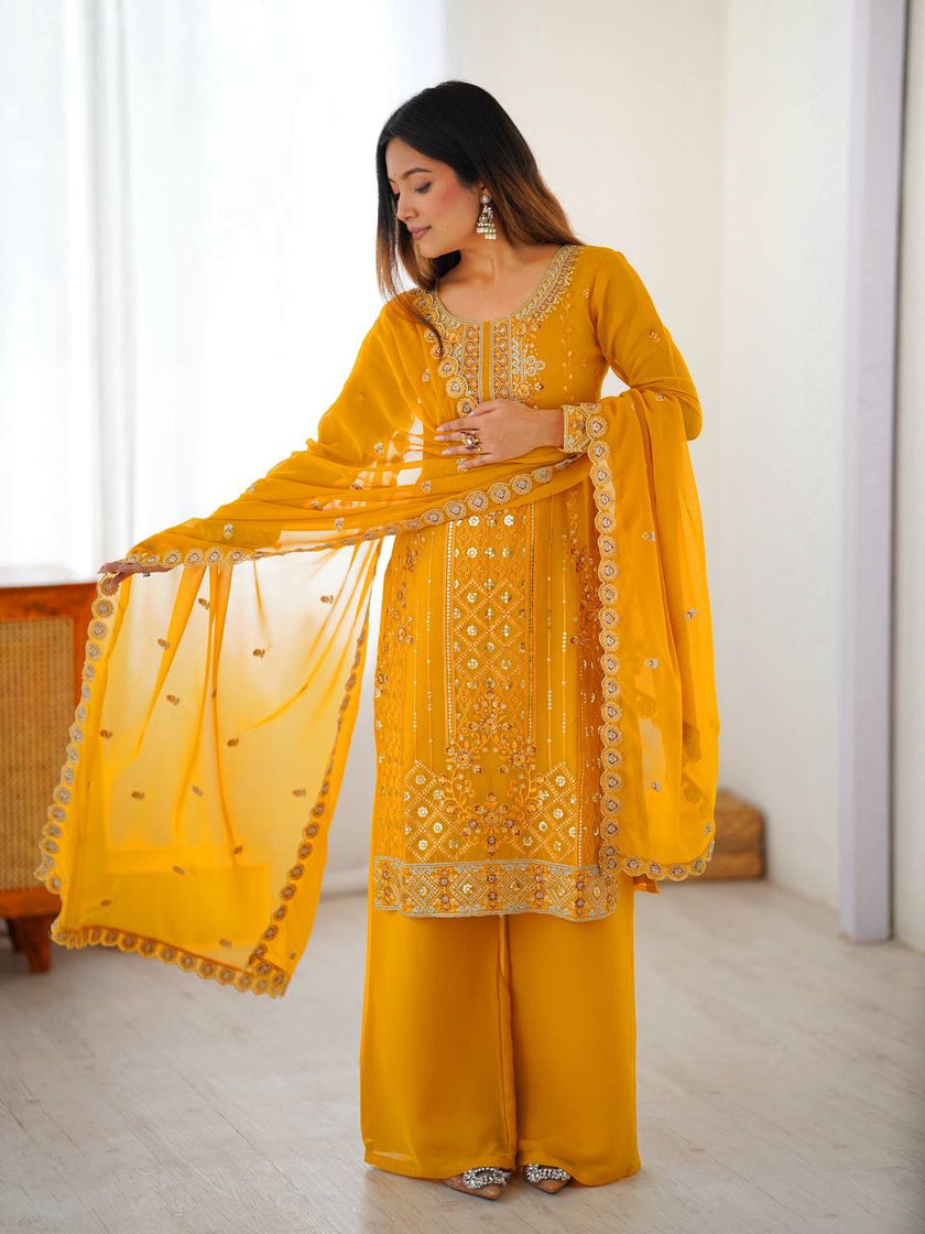 Luxury Embroidered Salwar Suit.