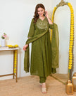 Premium Embroidered Ethnic Suit Set with Matching Dupatta.