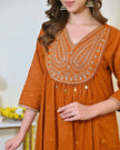 Premium Embroidered Ethnic Suit Set with Matching Dupatta.