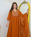 Premium Embroidered Ethnic Suit Set with Matching Dupatta.