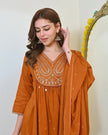 Premium Embroidered Ethnic Suit Set with Matching Dupatta.