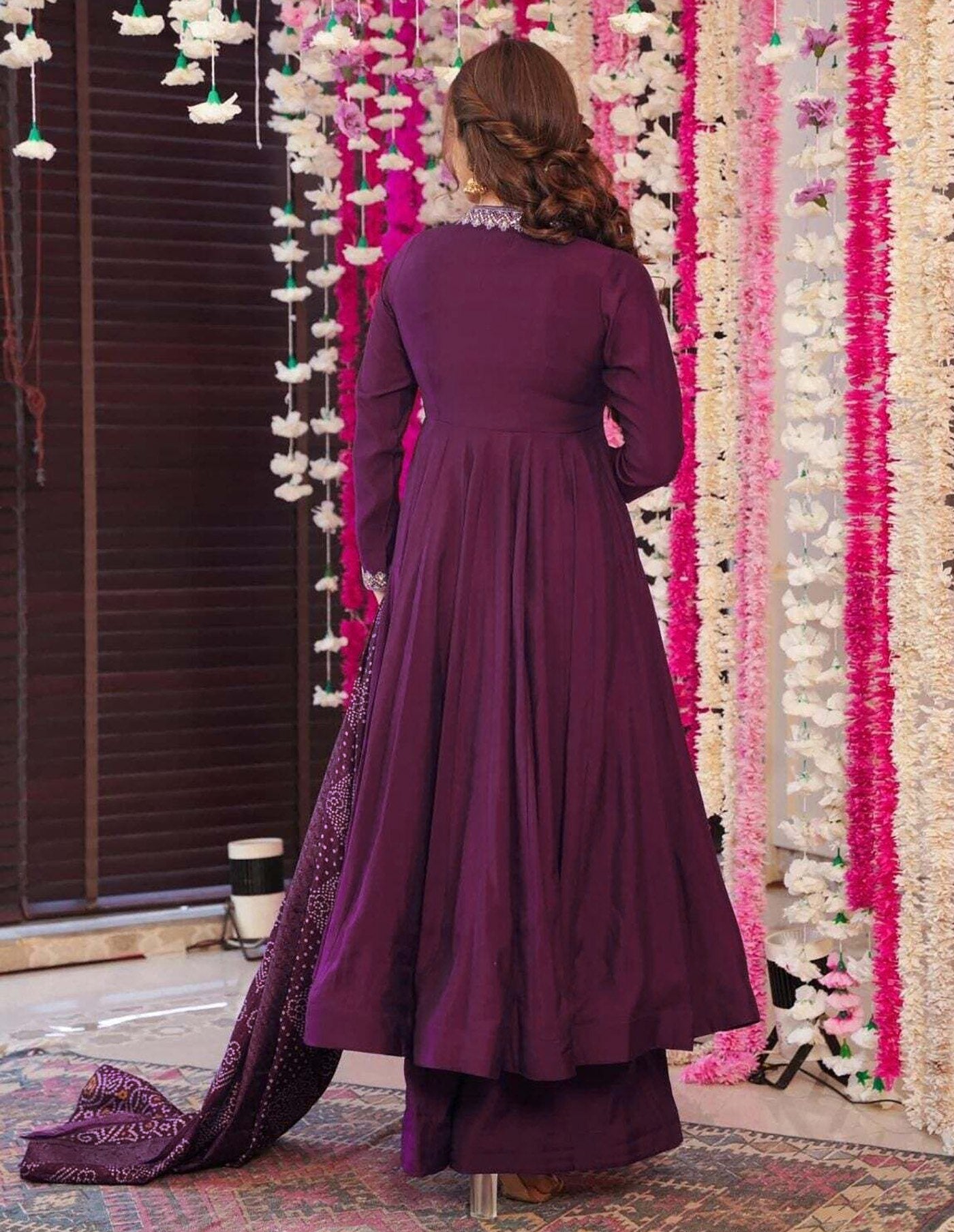 Stylish Ethnic Anarkali Palazzo Dress for Women.