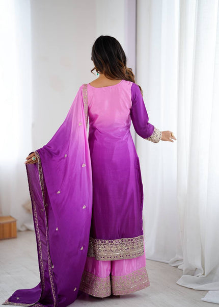 Premium Purple Ethnic Wear with Designer Dupatta Collection.