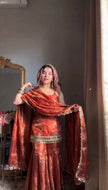 Modern Traditional Sharara Outfit for Festive Fashion.