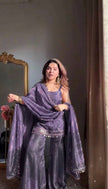 Modern Traditional Sharara Outfit for Festive Fashion.