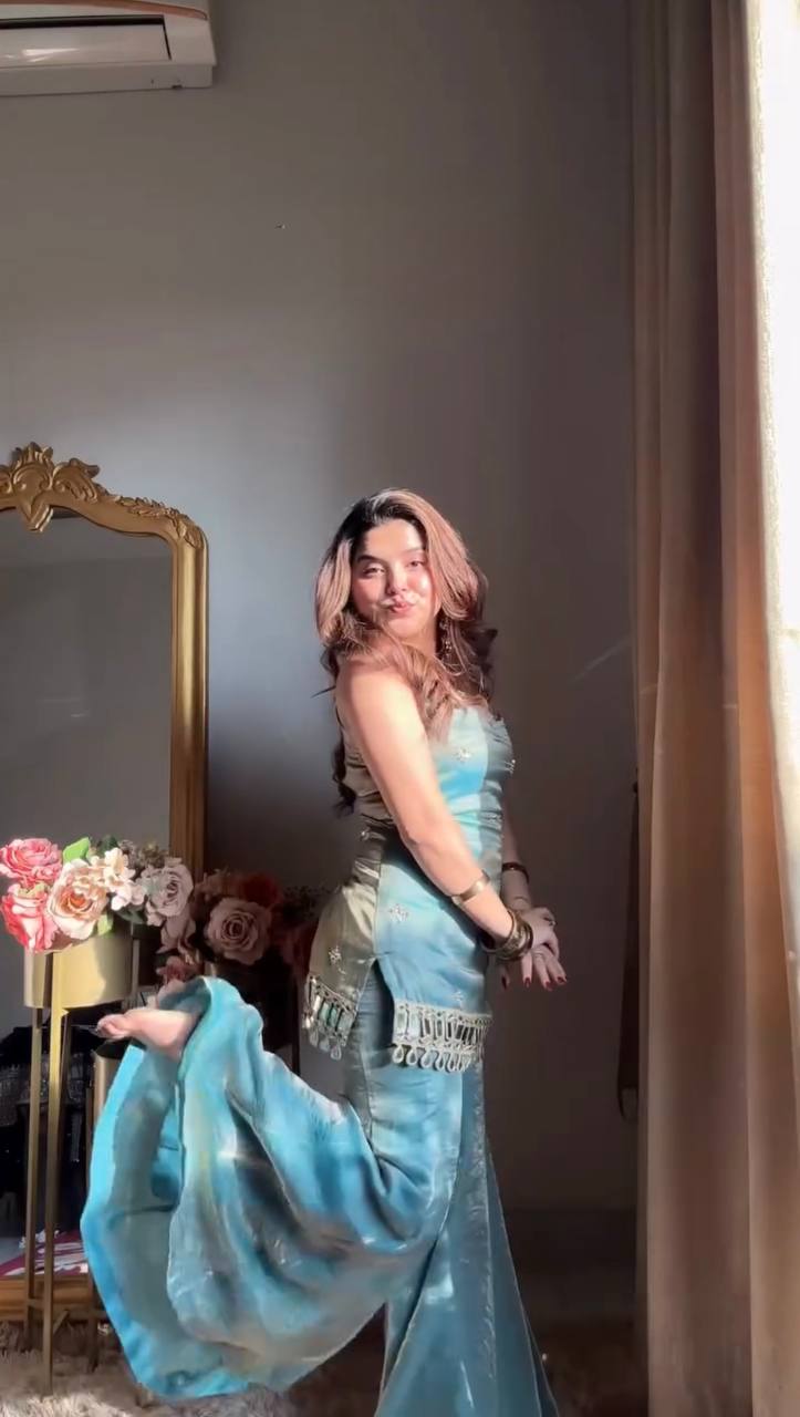 Modern Traditional Sharara Outfit for Festive Fashion.