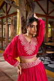 Stylish Crop Top Lehenga Set for Festive Look.