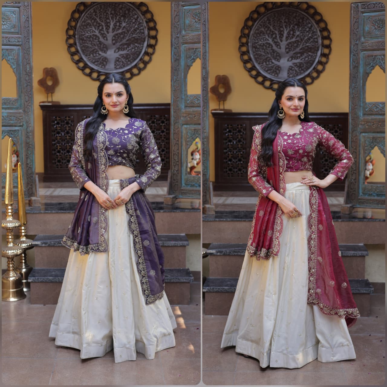 Festive Wear Heavy Embroidered Lehenga Choli.