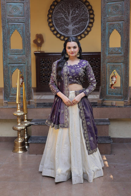 Festive Wear Heavy Embroidered Lehenga Choli.