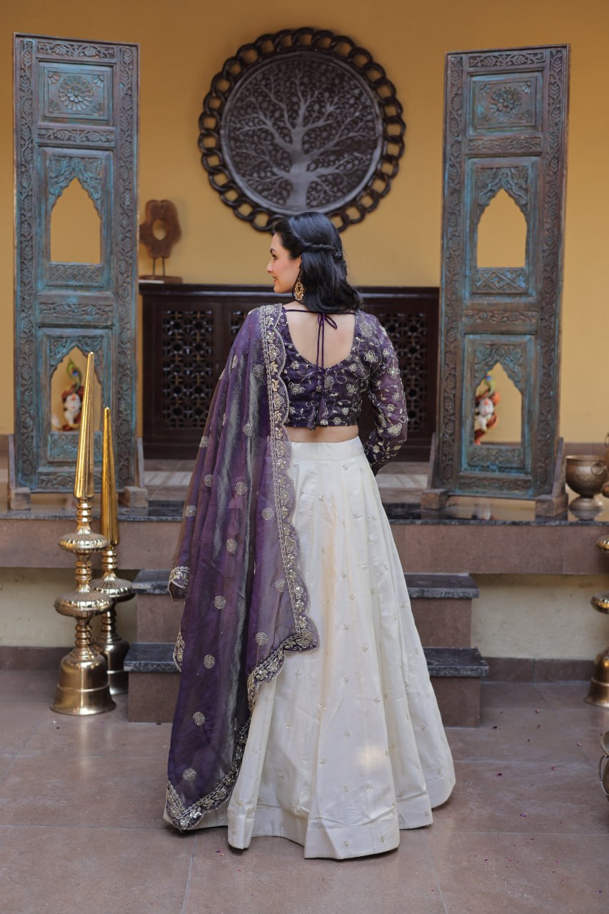 Festive Wear Heavy Embroidered Lehenga Choli.