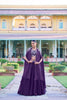 Royal Purple Designer Lehenga Choli with Elegant Embroidery.