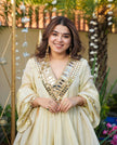 Festive Wear Mirror Work Kurta Palazzo Set.