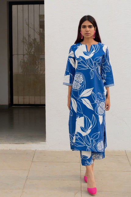 Stylish Printed Kurta with Palazzo Pants.
