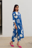 Stylish Printed Kurta with Palazzo Pants.