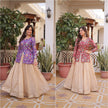 Women’s Printed Jacket Style Lehenga Set.