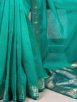 Elegant Cotton Silk Saree with Classic Woven Border.