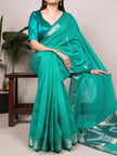 Elegant Cotton Silk Saree with Classic Woven Border.