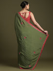 Classic Indian Bandhani Print Saree with Designer Blouse.