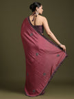 Classic Indian Bandhani Print Saree with Designer Blouse.