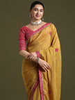 Classic Indian Bandhani Print Saree with Designer Blouse.