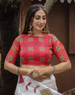 Designer Chiffon Saree with All-Over Print.