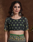 Traditional Printed Saree with Elegant Border for Daily & Festive Wear.