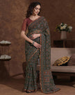 Traditional Printed Saree with Elegant Border for Daily & Festive Wear.