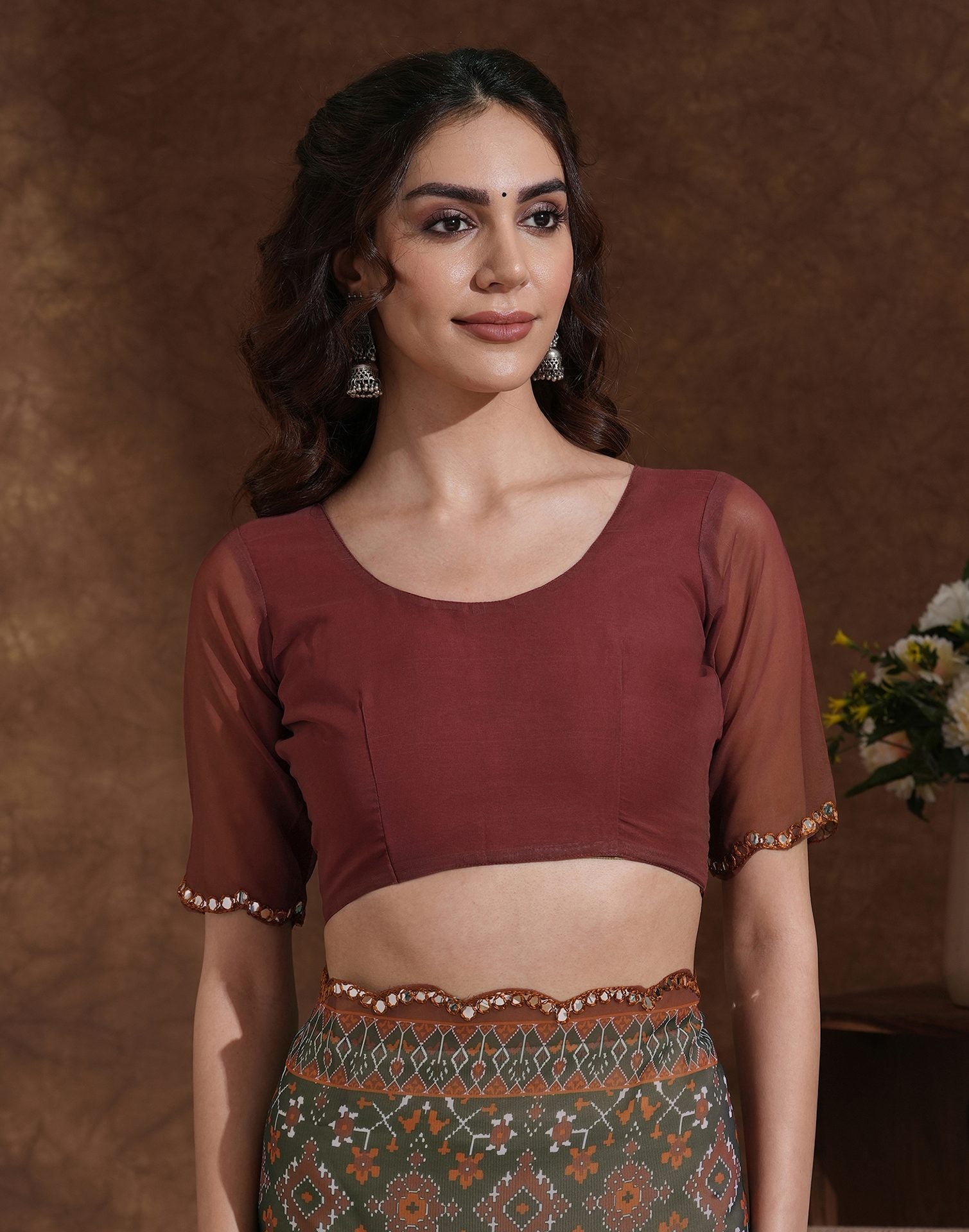Traditional Printed Saree with Elegant Border for Daily & Festive Wear.