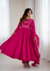 Stylish Embroidered Anarkali Dress with Matching Dupatta.