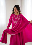 Stylish Embroidered Anarkali Dress with Matching Dupatta.