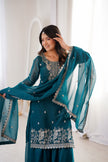 Women’s Festive Wear Embroidered Ethnic Suit Set for Wedding & Party.