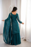 Women’s Festive Wear Embroidered Ethnic Suit Set for Wedding & Party.