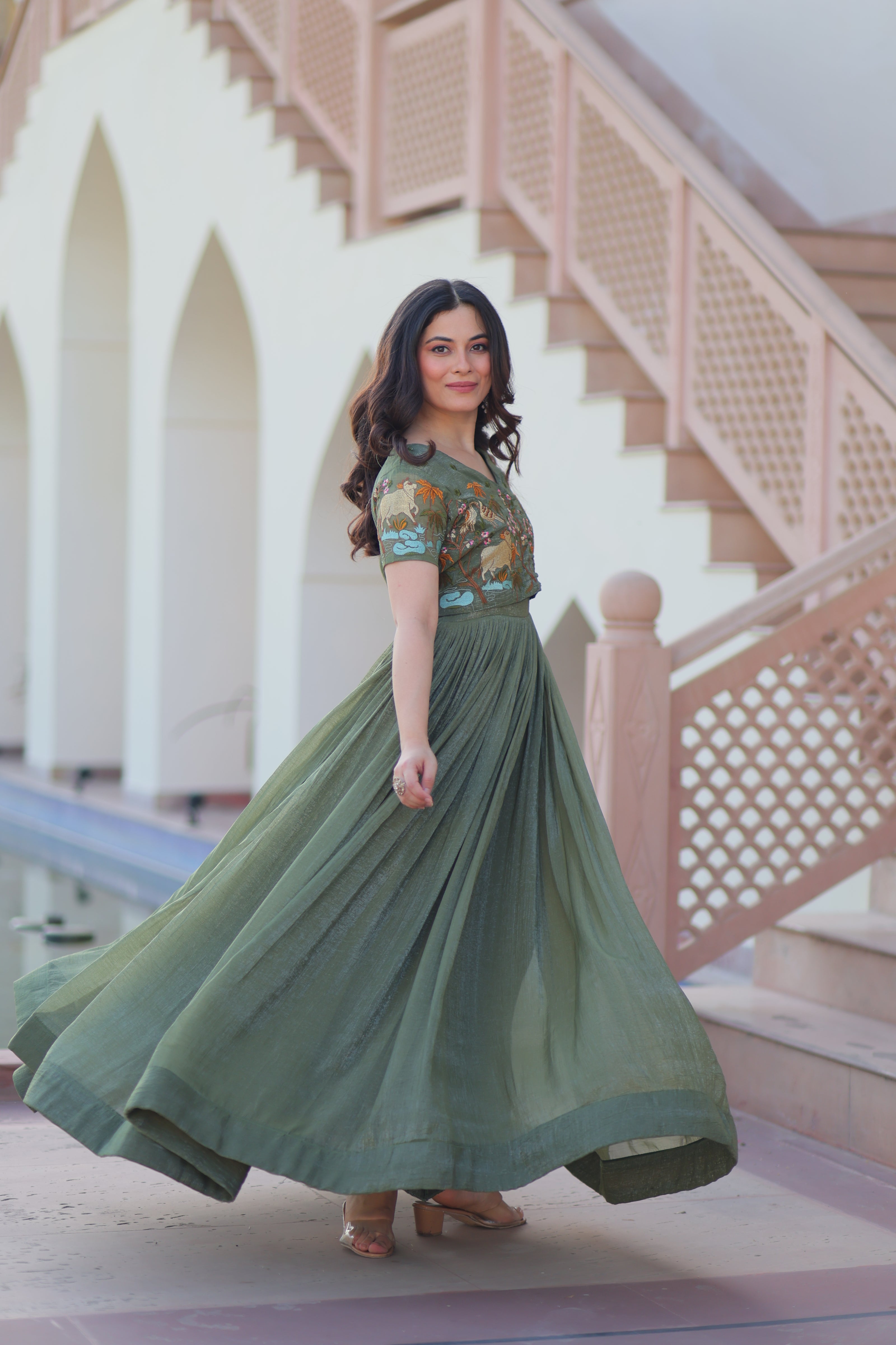 Premium Designer Ready-made Koti Gown Collection.