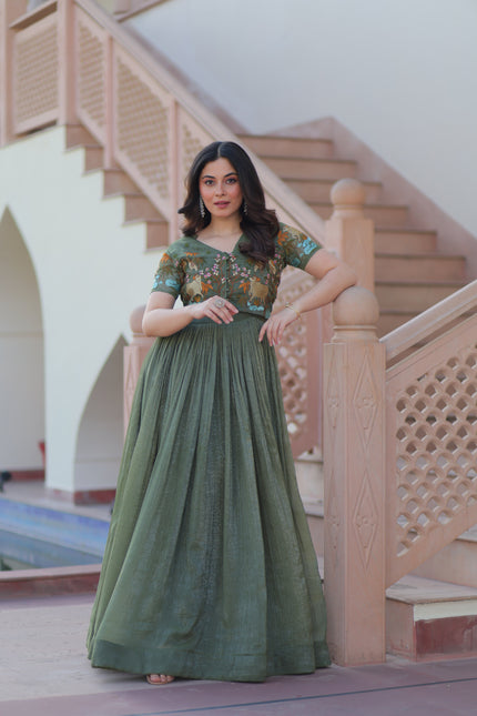 Premium Designer Ready-made Koti Gown Collection.