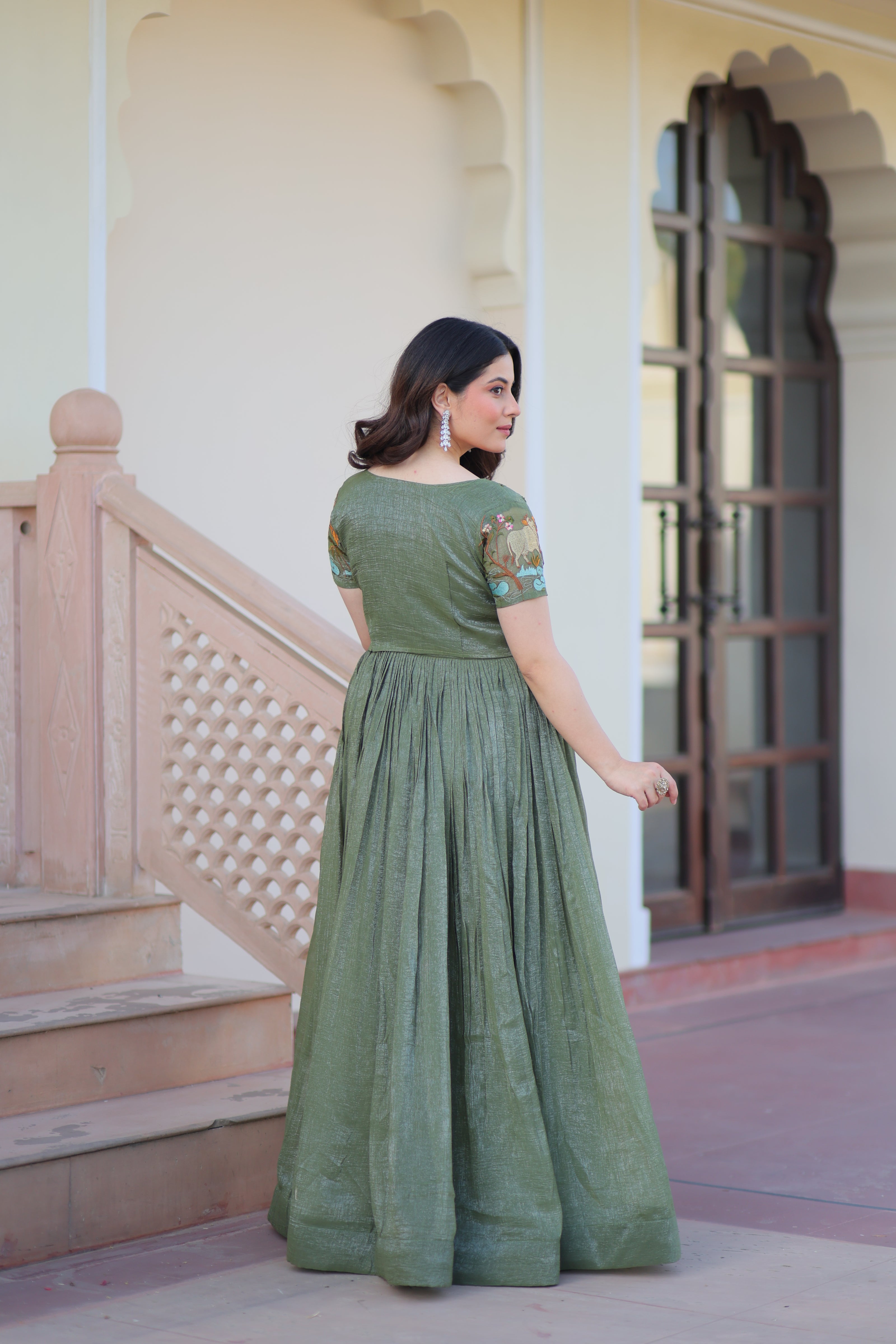 Premium Designer Ready-made Koti Gown Collection.