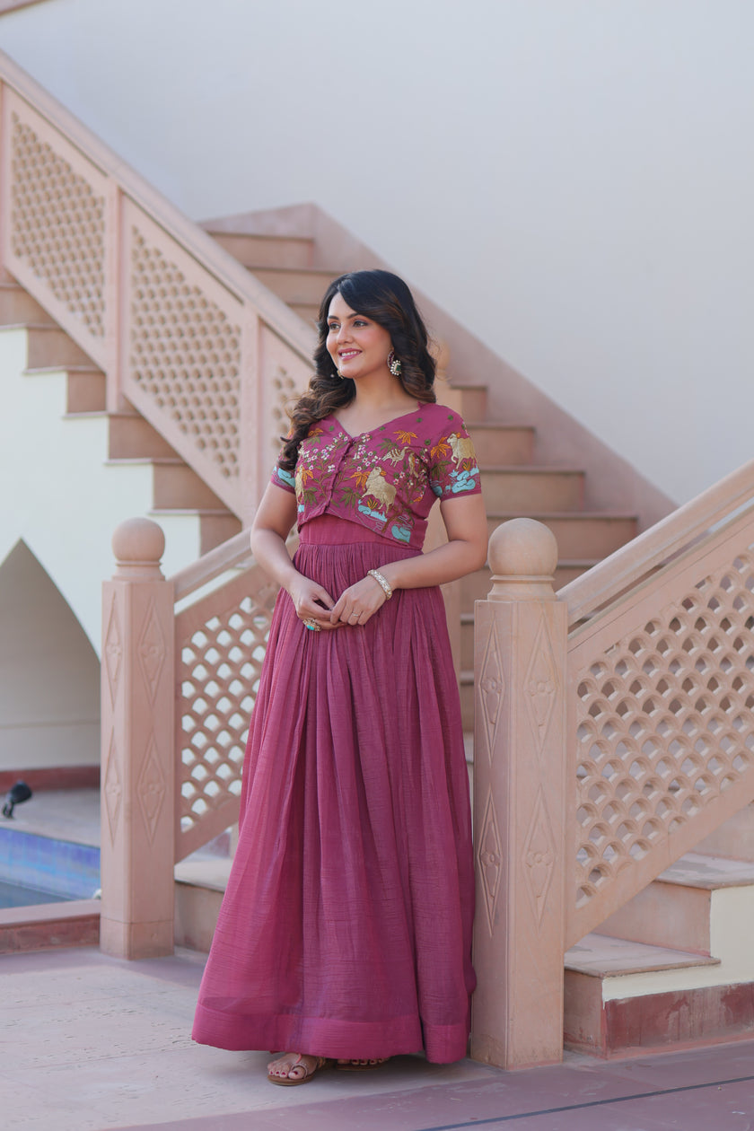Premium Designer Ready-made Koti Gown Collection.
