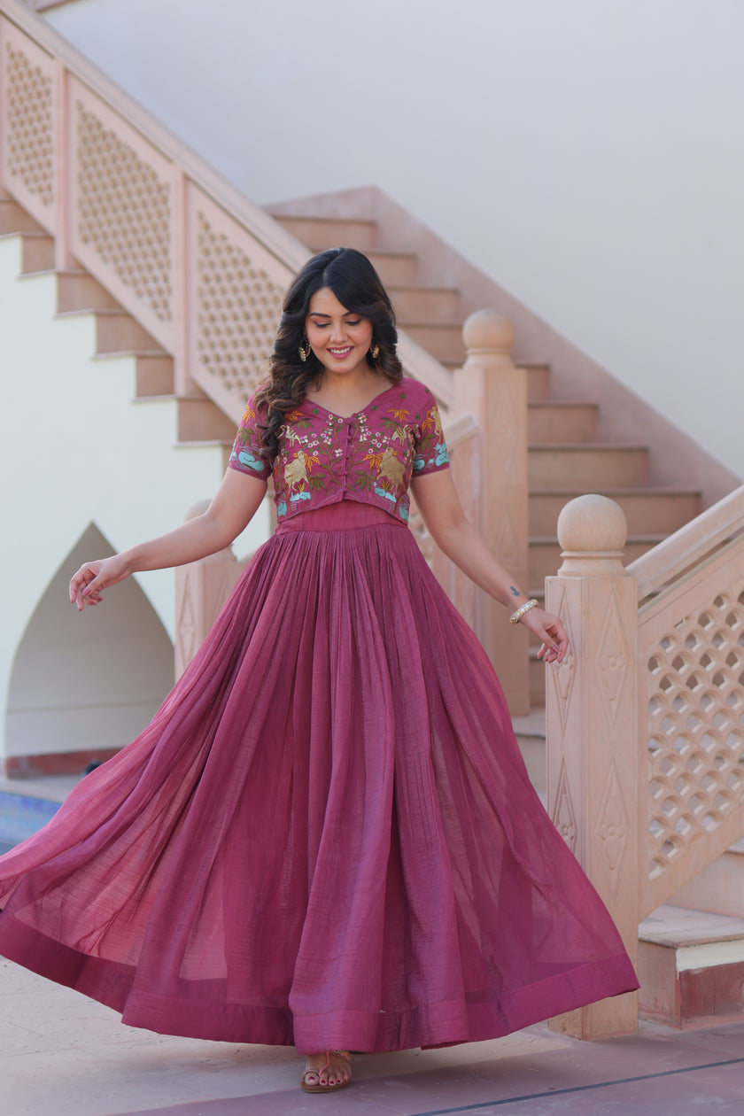 Premium Designer Ready-made Koti Gown Collection.