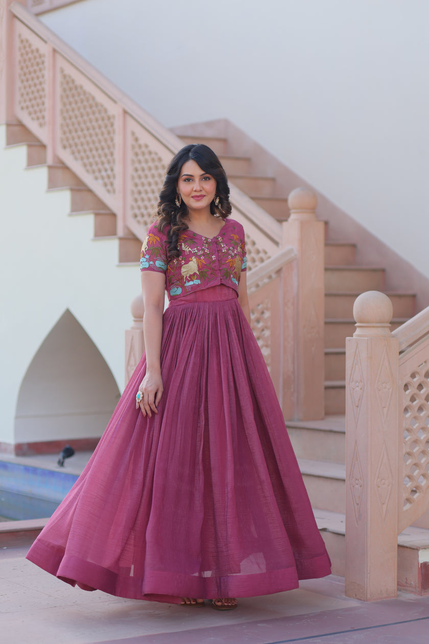 Premium Designer Ready-made Koti Gown Collection.