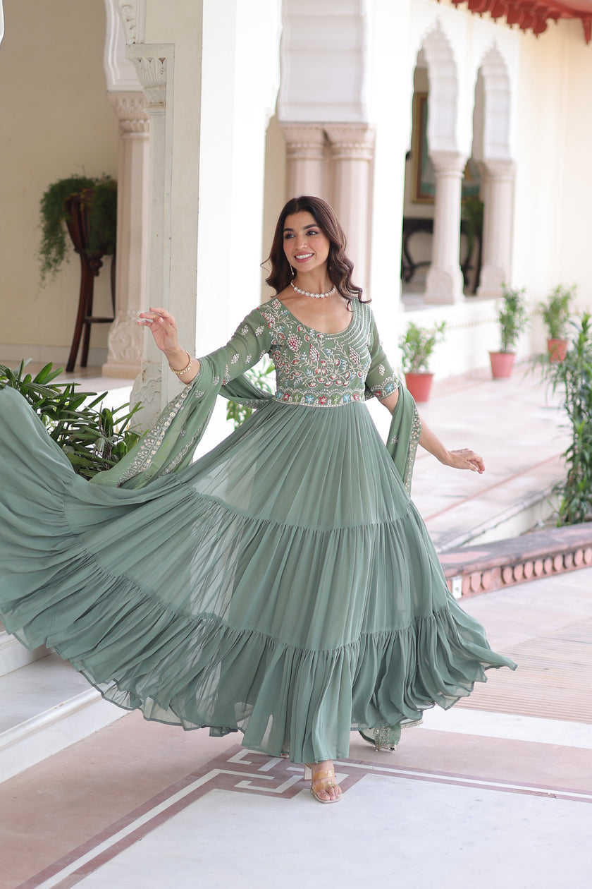 Premium Ready-made Designer Gown Collection.